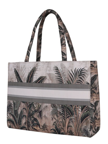 Women's Graphic Printed Canvas Tote Bag(MWCUS014)
