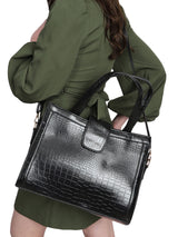 Mrs. Gavin Black Signature Hand Bag