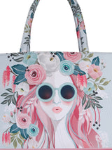 Women's Graphic Printed Canvas Tote Bag