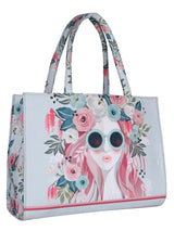 Women's Graphic Printed Canvas Tote Bag