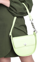 Women's Green Handheld Bag