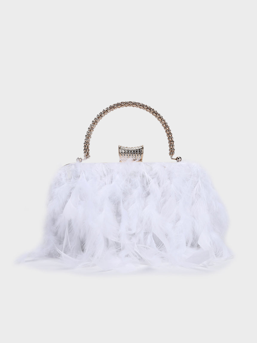 My Lady White Clutch
