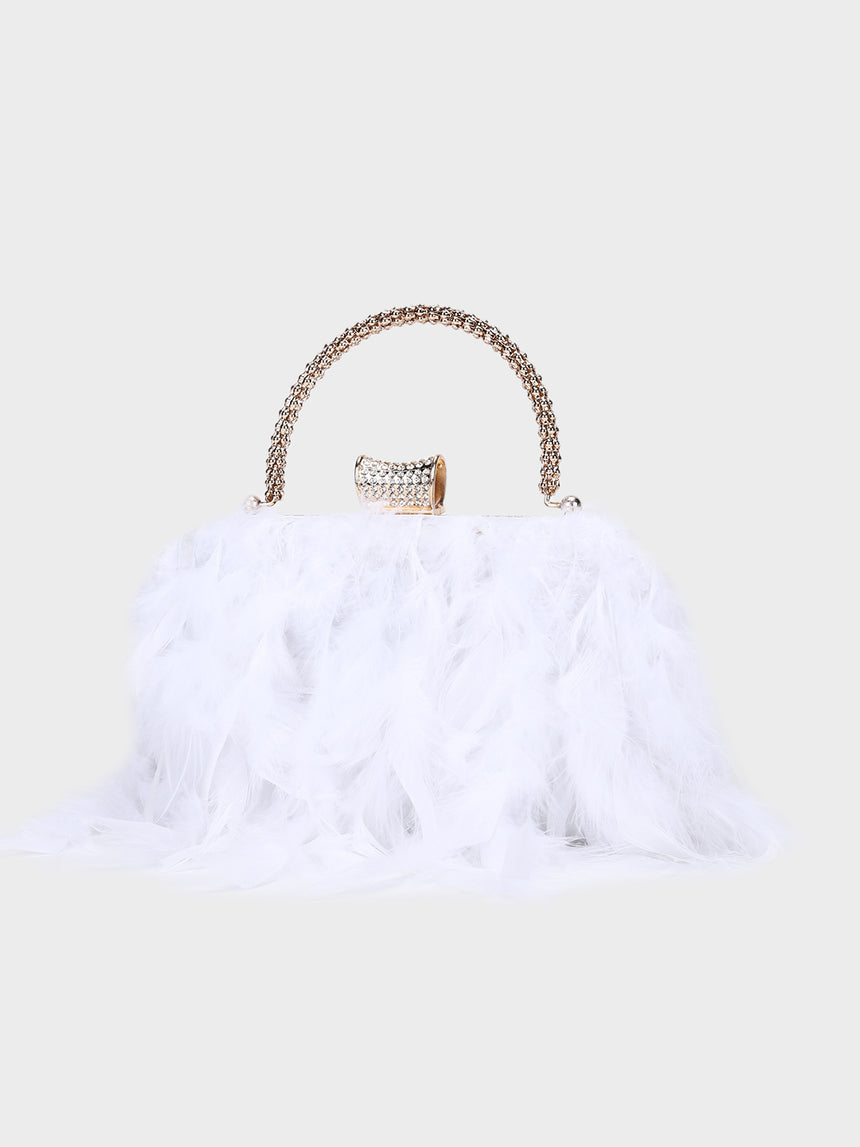 My Lady White Clutch