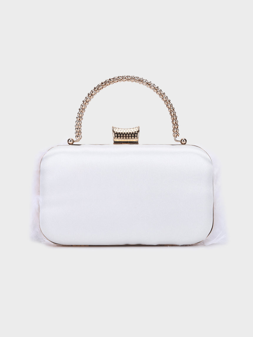 My Lady White Clutch
