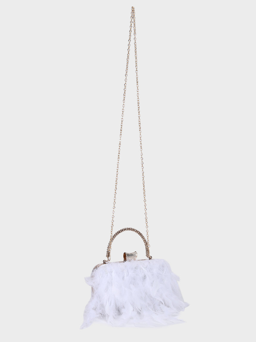 My Lady White Clutch