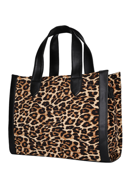 MINI WESST Brown Textured Tote Bag(MWTB095TIG)