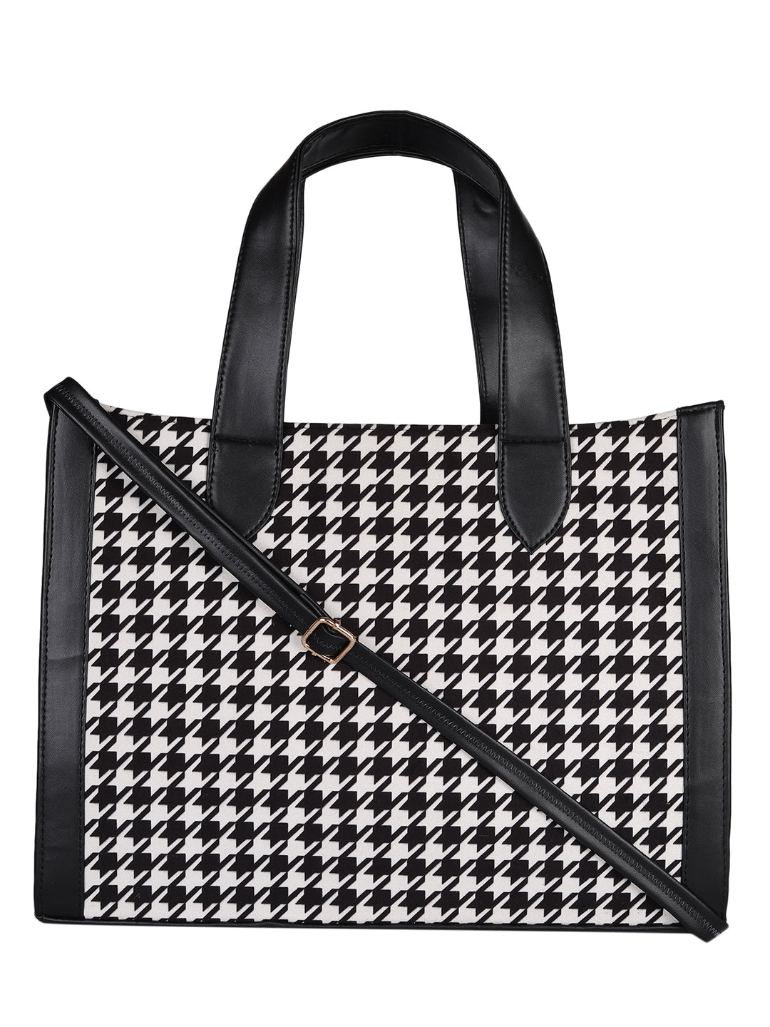 Manhattan Houndstooth Tote Bag