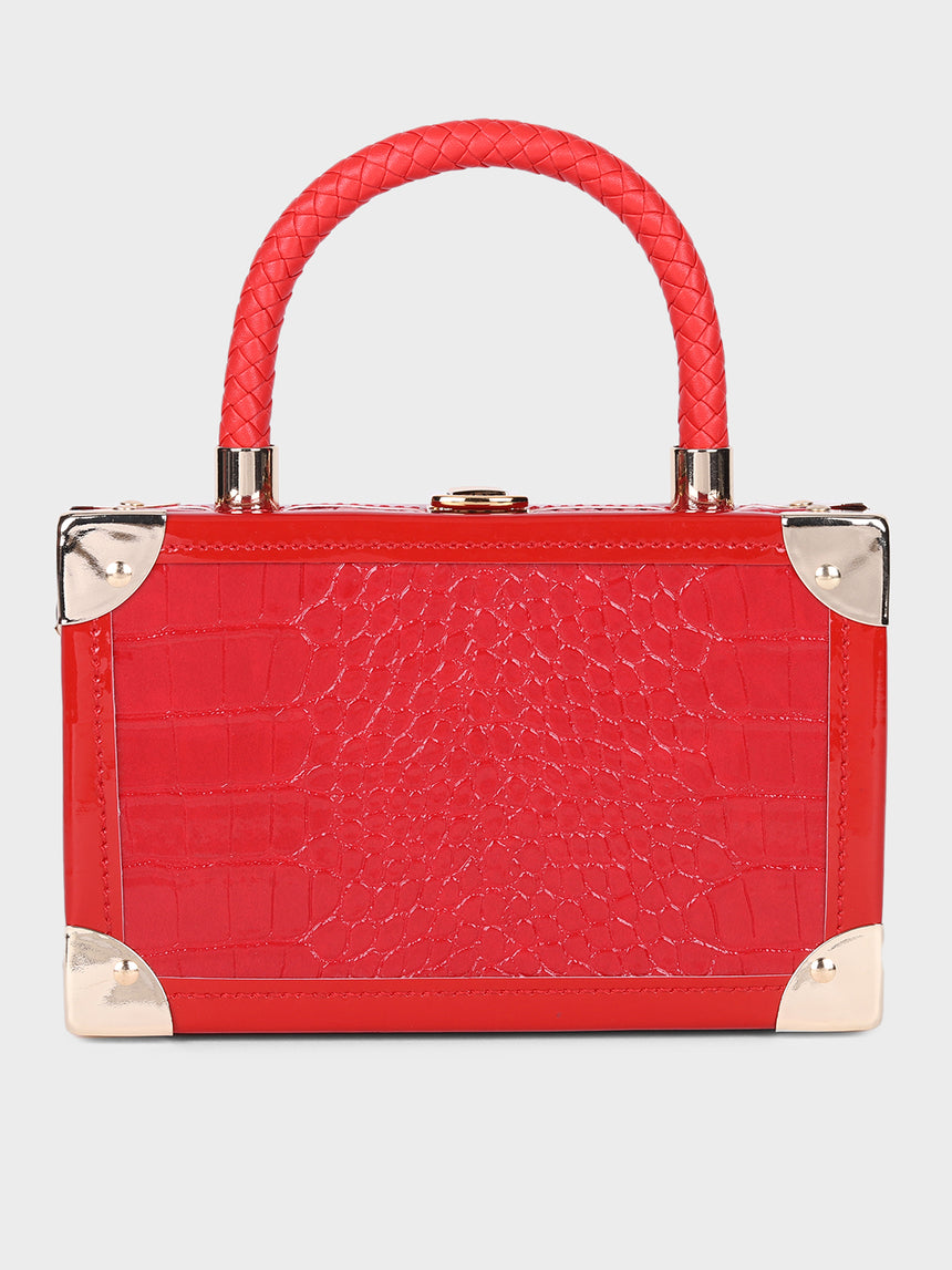 Lola Red Clutch