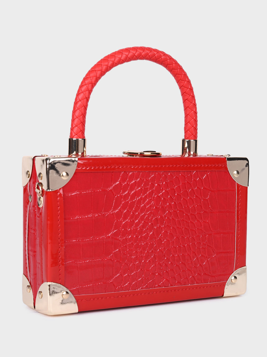 Lola Red Clutch