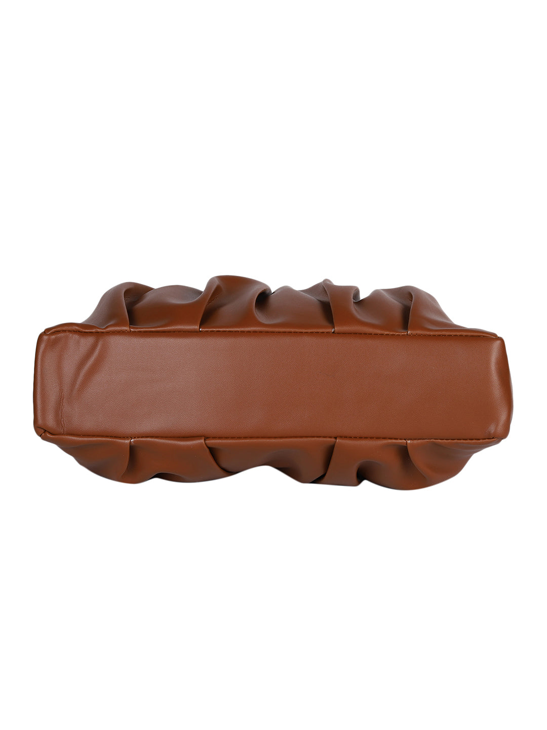 MINI WESST Brown Solid Handheld Bag(MWHB209BR)