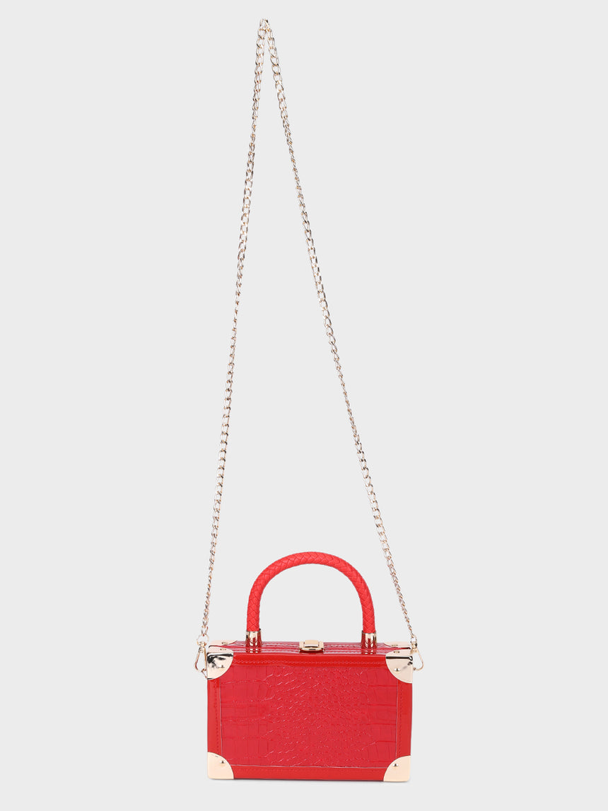 Lola Red Clutch