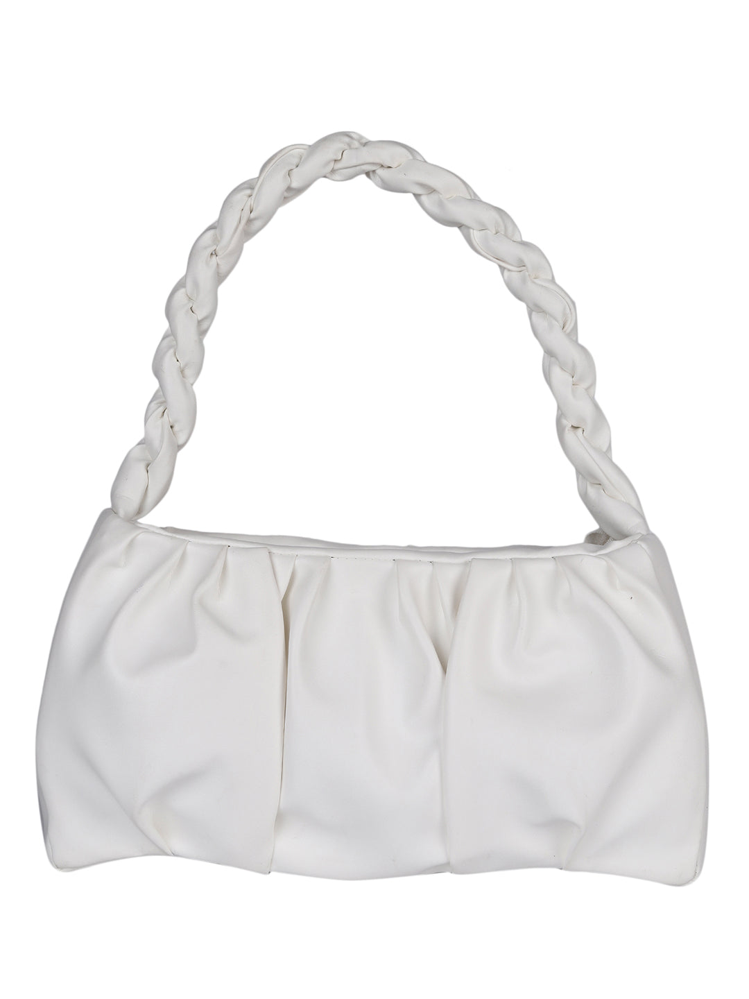 White Solid Handheld Bag