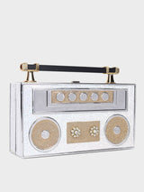 The Radio Silver Clutch