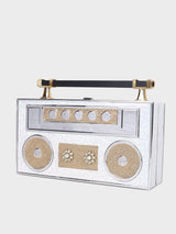 The Radio Silver Clutch