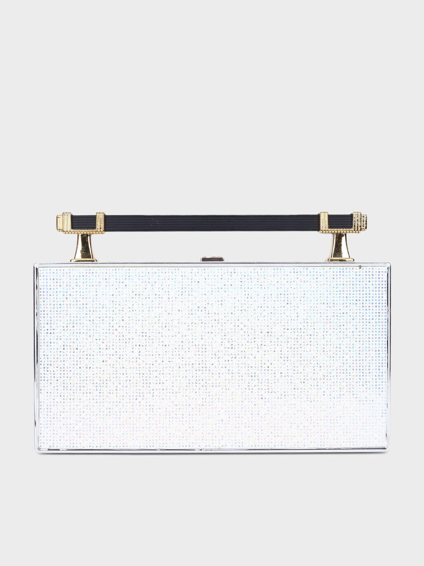 The Radio Silver Clutch