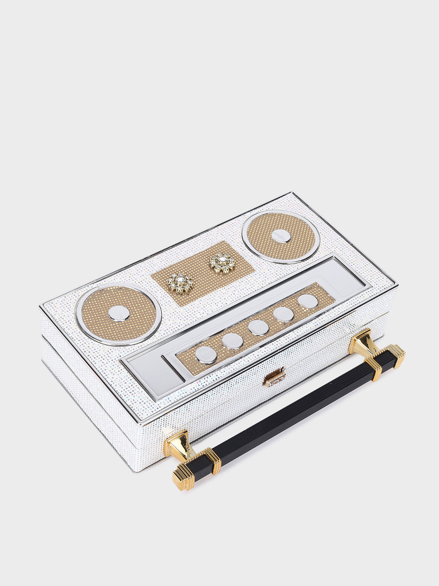 The Radio Silver Clutch
