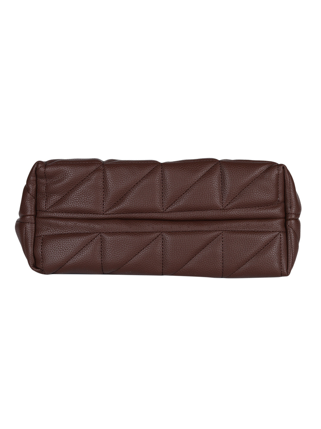 MINI WESST Brown Solid Tote Bag(MWTB099BR)