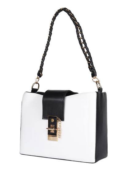 MINI WESST White Solid Handheld Bag(MWHB213WT)