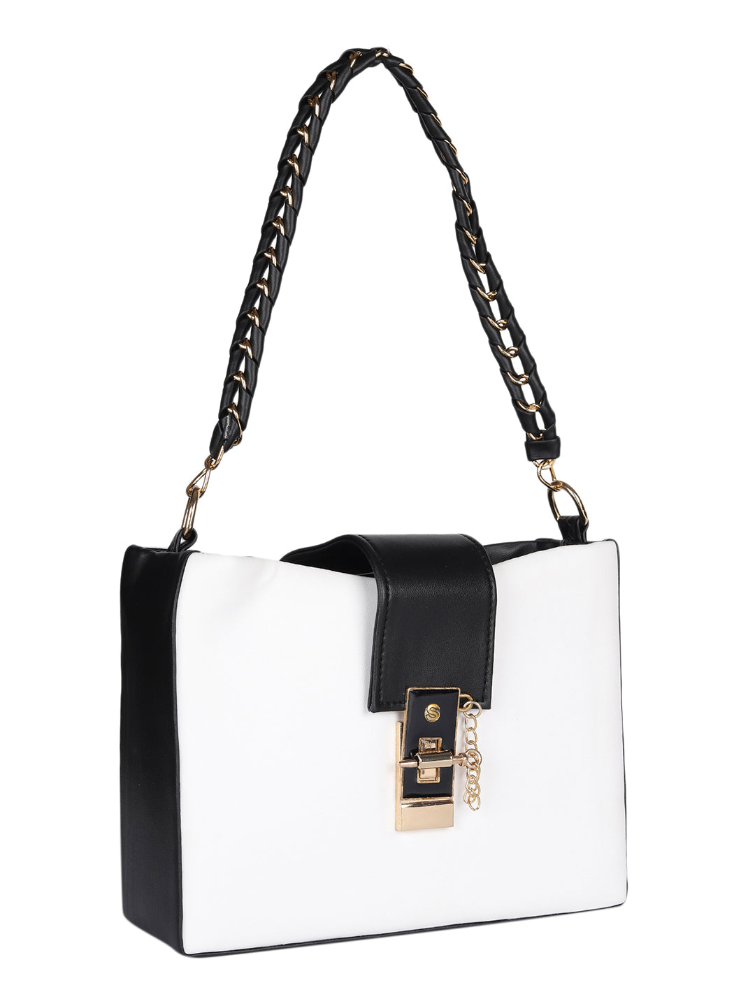MINI WESST White Solid Handheld Bag(MWHB213WT)