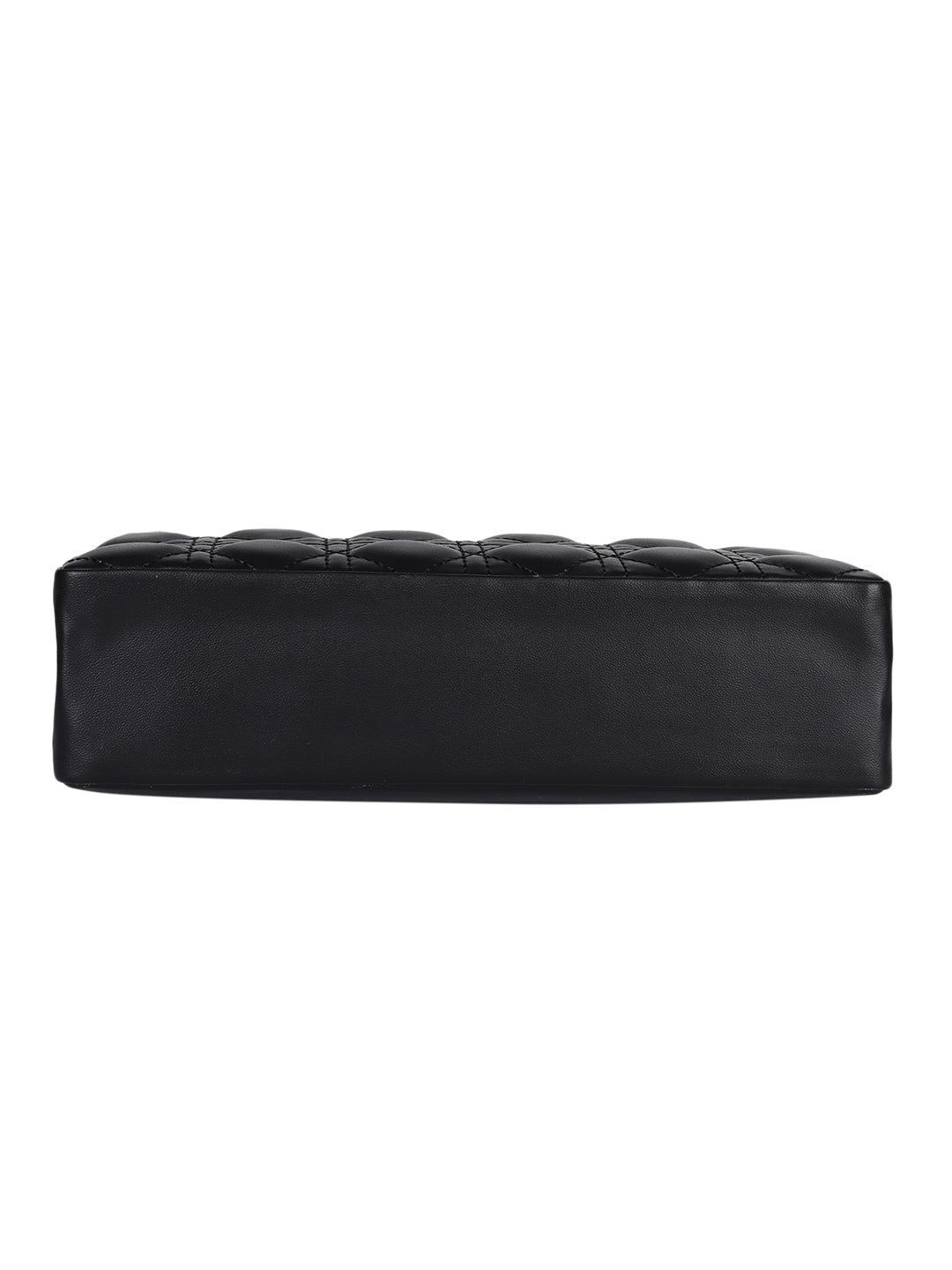 MINI WESST Black Solid Handheld Bag(MWHB217BL)