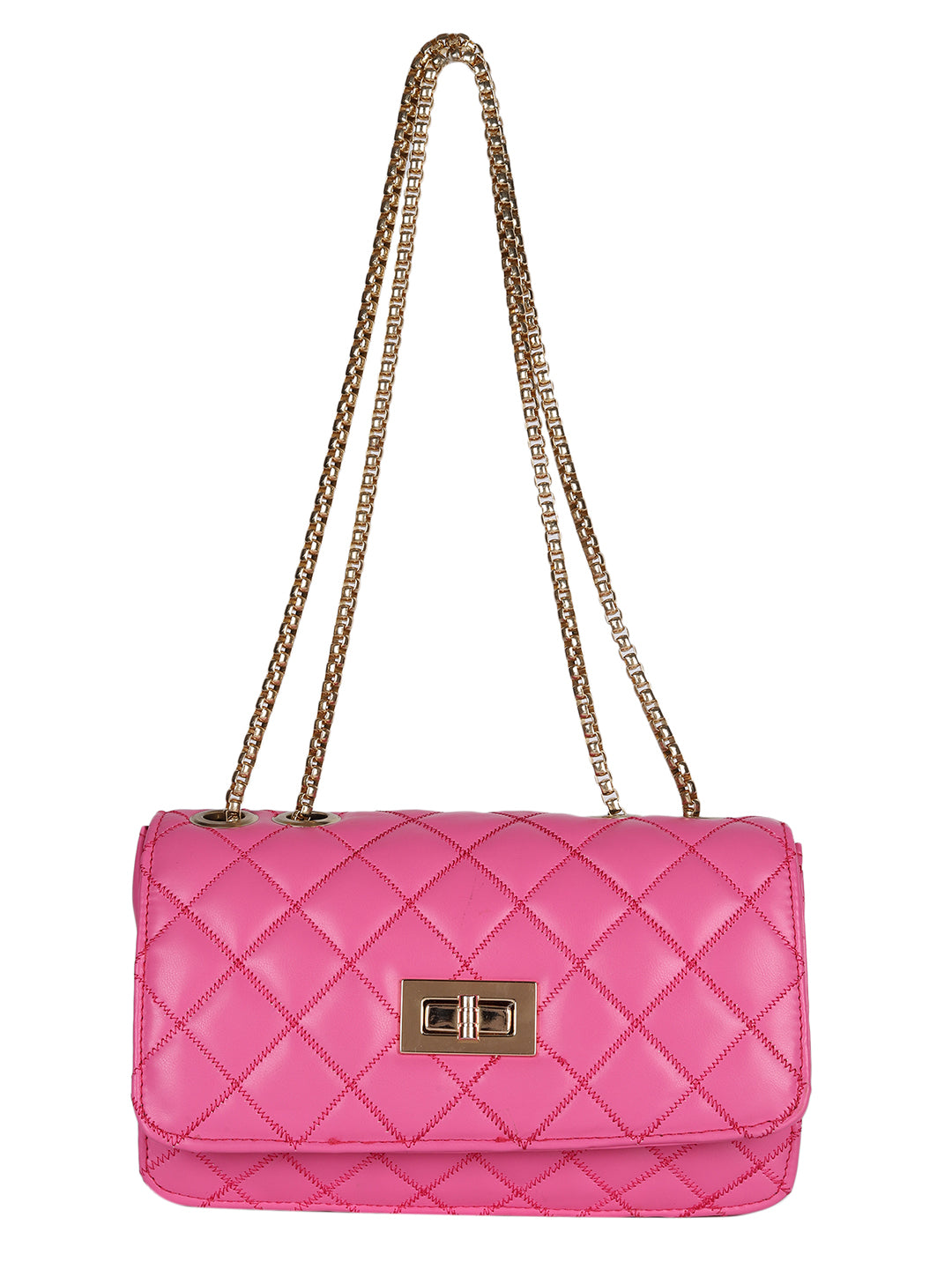 MINI WESST Pink Solid Sling Bag(MWHB219PK)