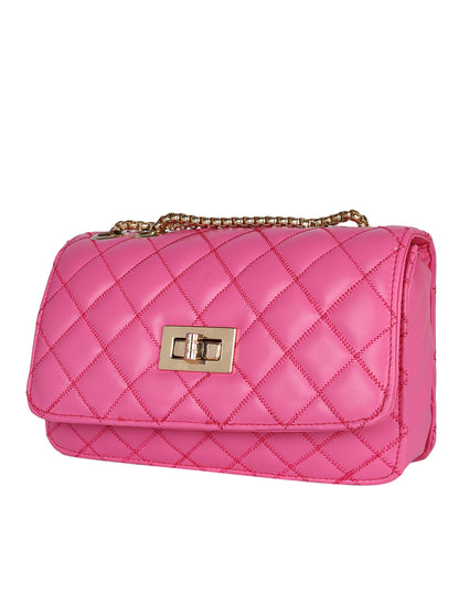 MINI WESST Pink Solid Sling Bag(MWHB219PK)
