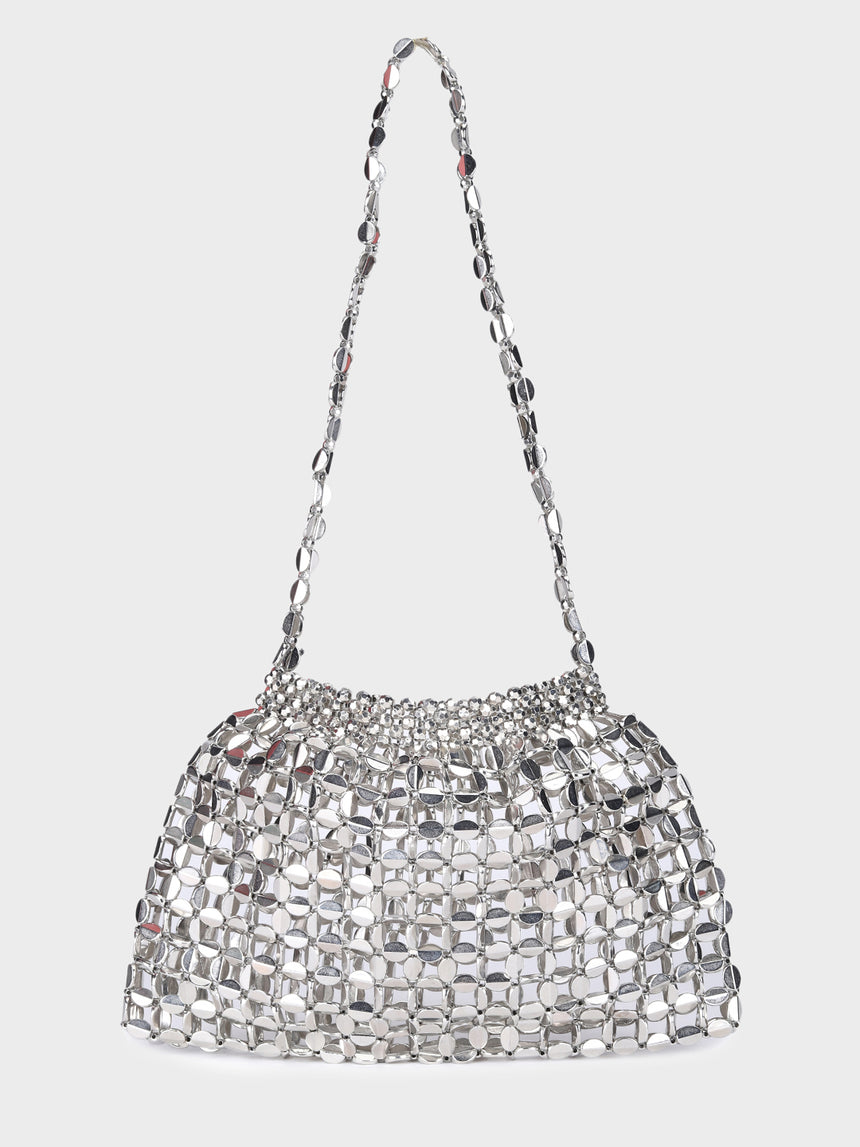 Aura Silver Clutch