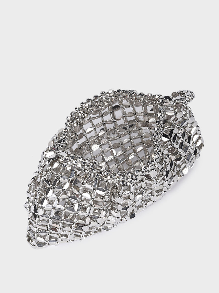 Aura Silver Clutch
