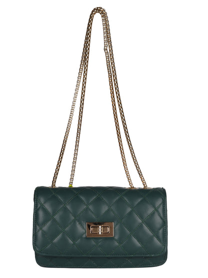 MINI WESST Green Solid Sling Bag(MWHB222GR)