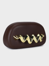 Inaya Brown Clutch