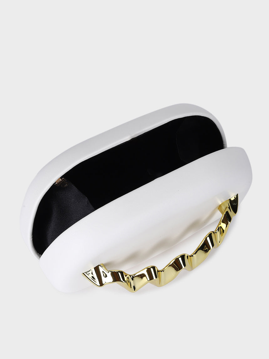 Inaya White Clutch