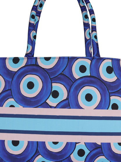 Women's Graphic Printed Canvas Tote Bag(MWCUS022)