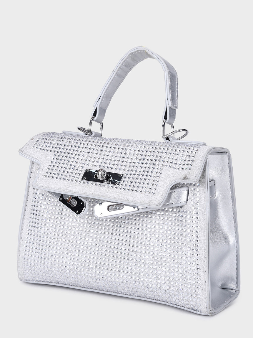 The Muse Silver Clutch