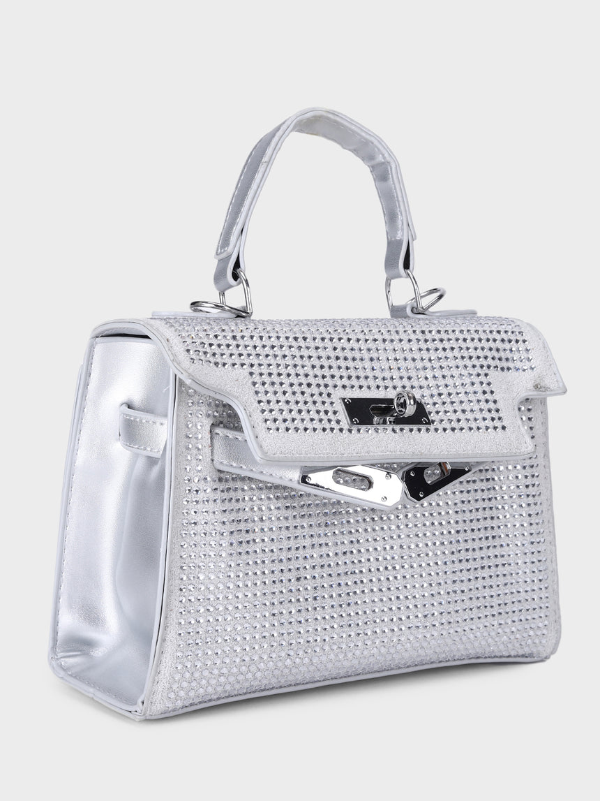 The Muse Silver Clutch