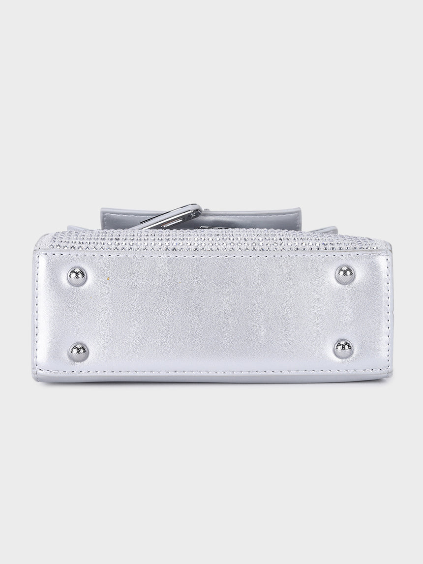 The Muse Silver Clutch