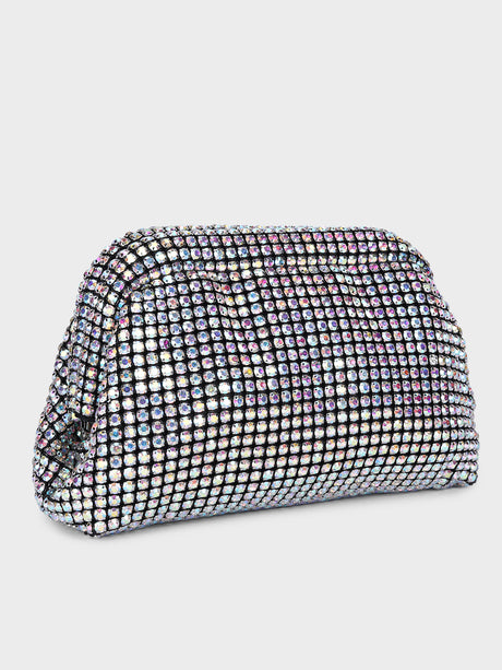 Edith Silver Clutch