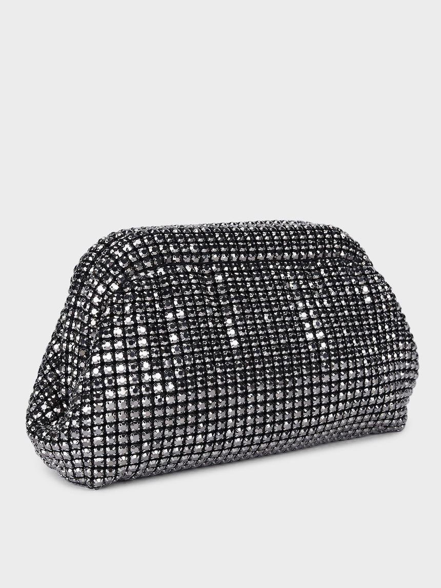Edith Black Clutch