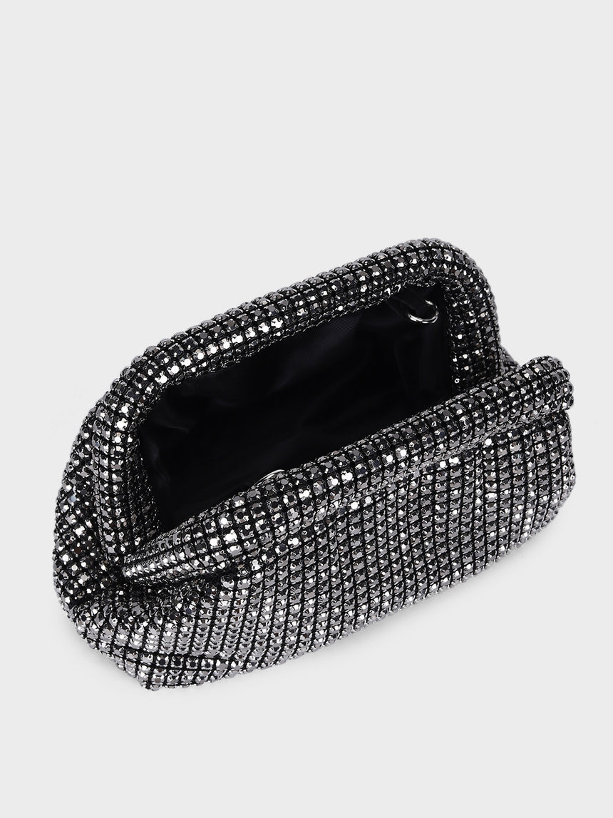 Edith Black Clutch