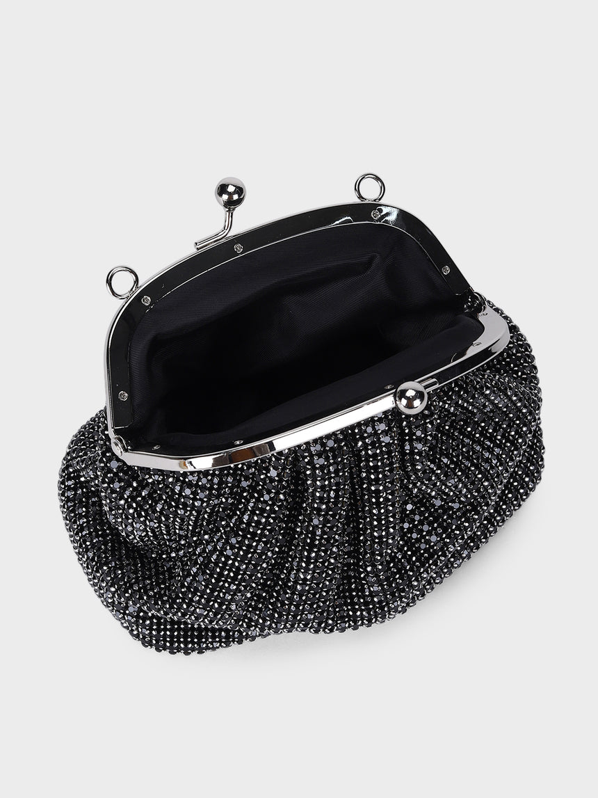 Ambre Black Clutch