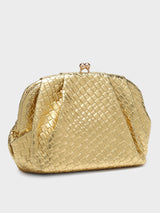 Agathe Gold Clutch