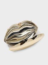 Mr. Lips Gold Clutch