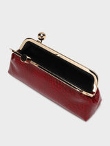 Paula Maroon Clutch