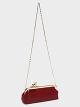 Paula Maroon Clutch