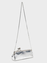 Paula Silver Clutch