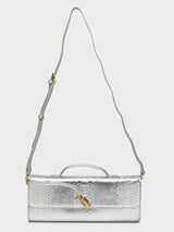 Elena Silver Clutch