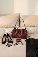Dylan Maroon Handbag