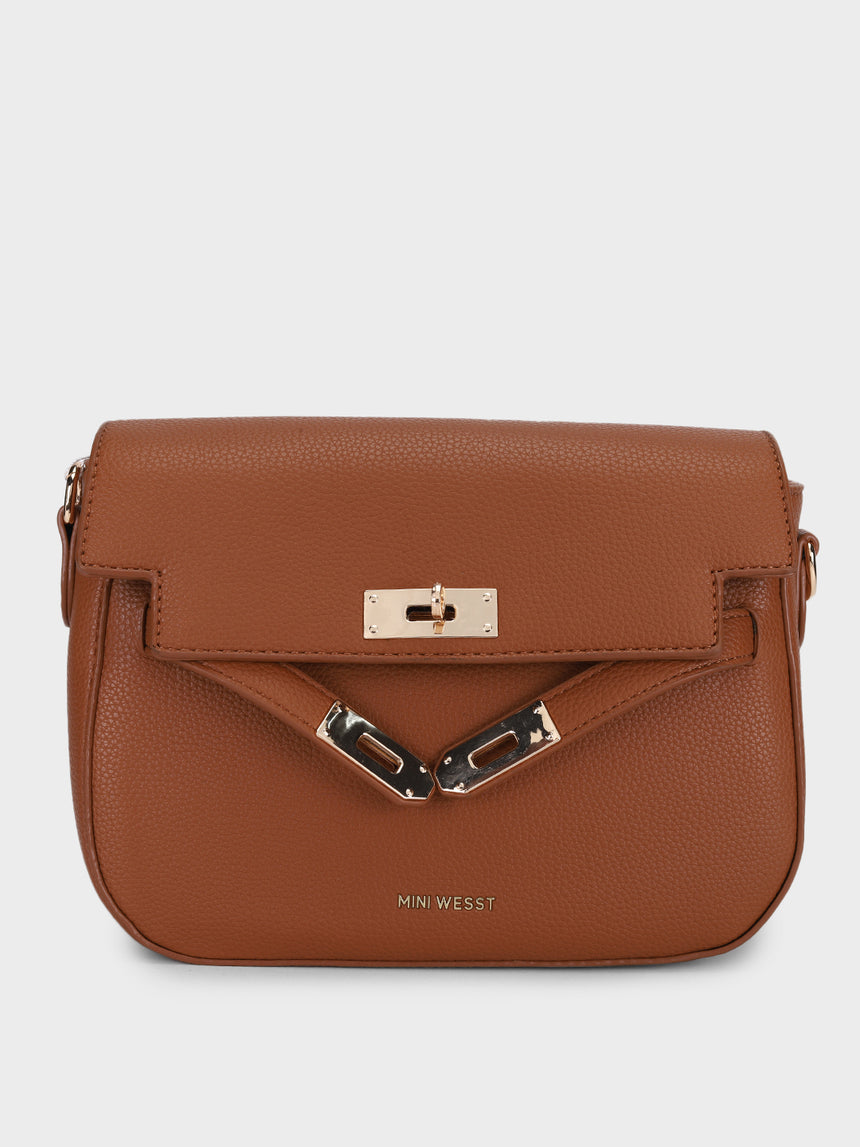 Mila Brown Sling Bag