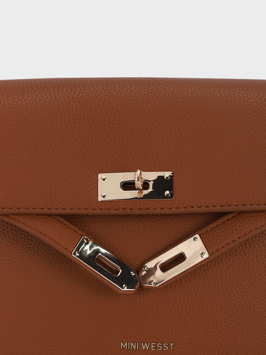 Mila Brown Sling Bag