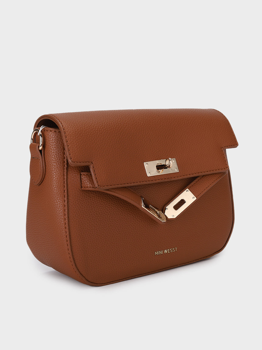 Mila Brown Sling Bag