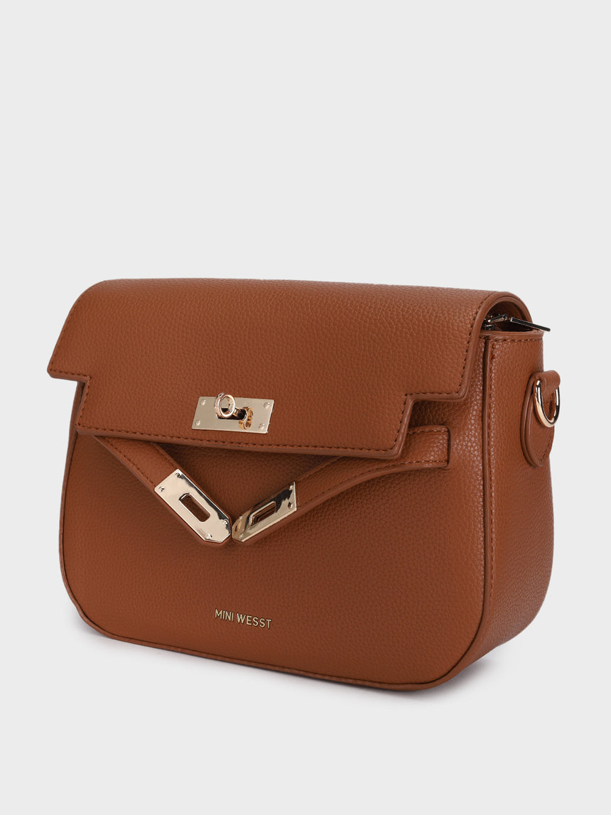 Mila Brown Sling Bag